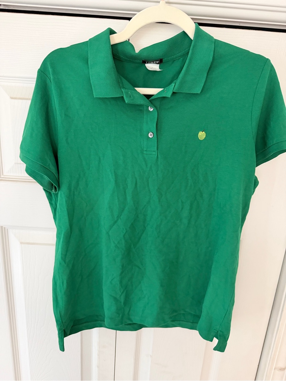J. Crew Green Polo - Classic Short Sleeve size large